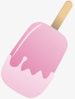 一块粉色的雪糕素材