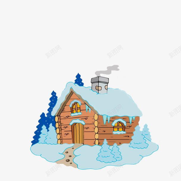 可爱卡通雪屋png免抠素材_88icon https://88icon.com 卡通 可爱 图 素材 雪屋