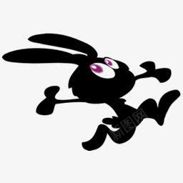 小黑兔狂奔图标图标