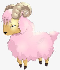 粉色绵羊素材