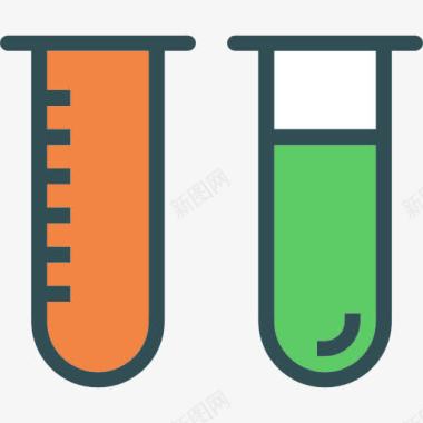 科学健康饮食试管图标图标