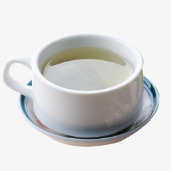 白色茶杯里泡好的茶素材