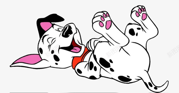 卡通可爱动物开口笑小狗png免抠素材_88icon https://88icon.com 动物 卡通 可爱 小狗 开口笑 躺着卡通可爱动物开口笑小狗