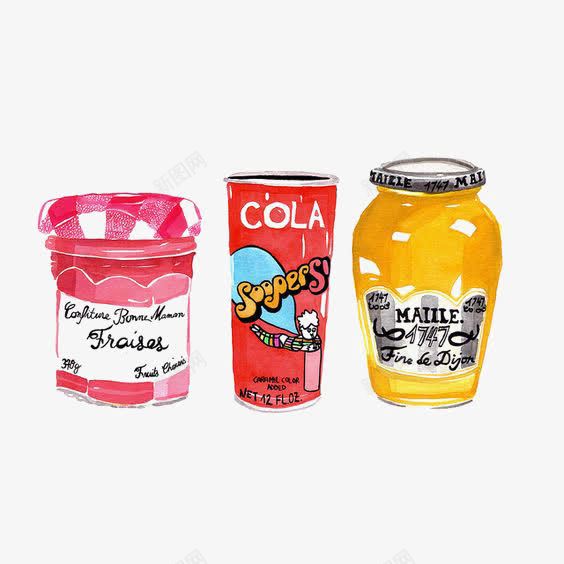 罐头png免抠素材_88icon https://88icon.com COLA 创意食物 手绘罐头 黄桃罐头
