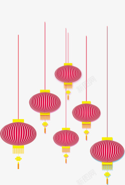 中国传统节日红灯笼矢量图素材