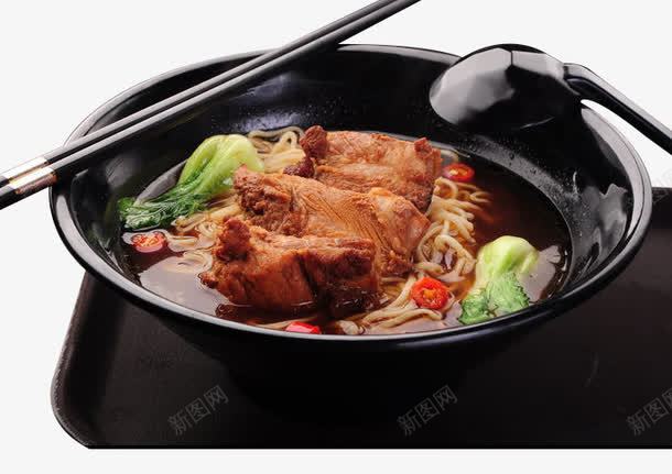 排骨面食png免抠素材_88icon https://88icon.com 主食 排骨 美食 面