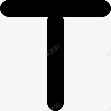 形状和符号字母T标志的形状图标图标
