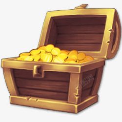 金币宝盒素材