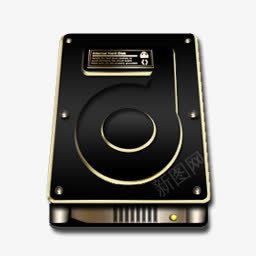 硬盘金黑色和金色图标png免抠素材_88icon https://88icon.com Gold HDD 硬盘 金