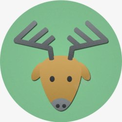 圣诞节鹿驯鹿鲁道夫圣诞特别素材