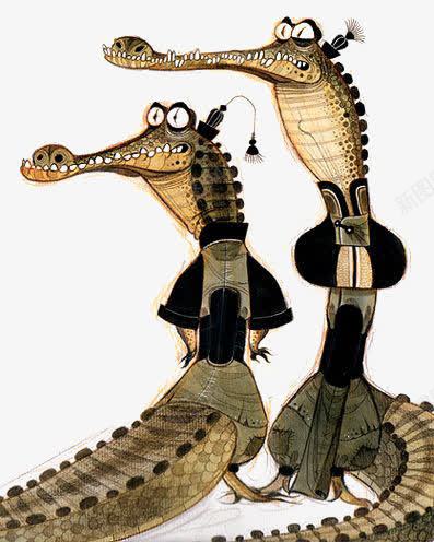 卡通鳄鱼png免抠素材_88icon https://88icon.com 动物 小鳄鱼 手绘鳄鱼 鳄鱼插画