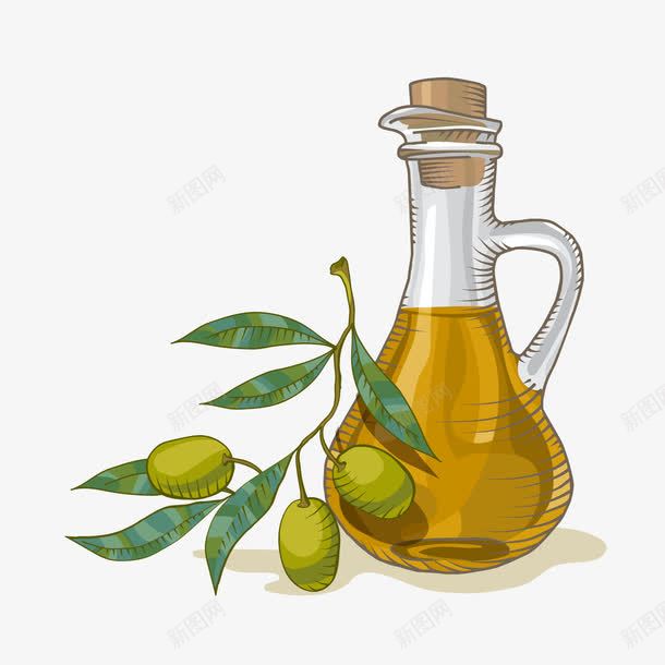 橄榄油png免抠素材_88icon https://88icon.com PNG免抠图下载 橄榄枝 油瓶 装饰 食用油 鲜榨