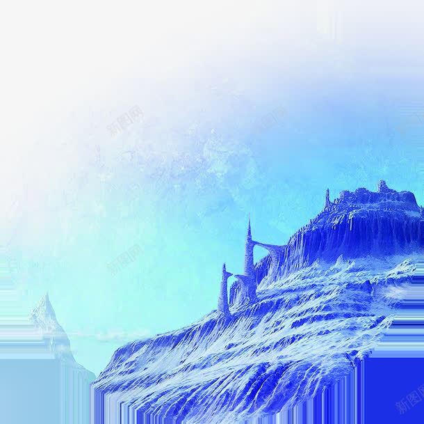 蓝色梦幻山顶海报背景七夕情人节png免抠素材_88icon https://88icon.com 七夕 山顶 情人节 梦幻 海报 背景 蓝色