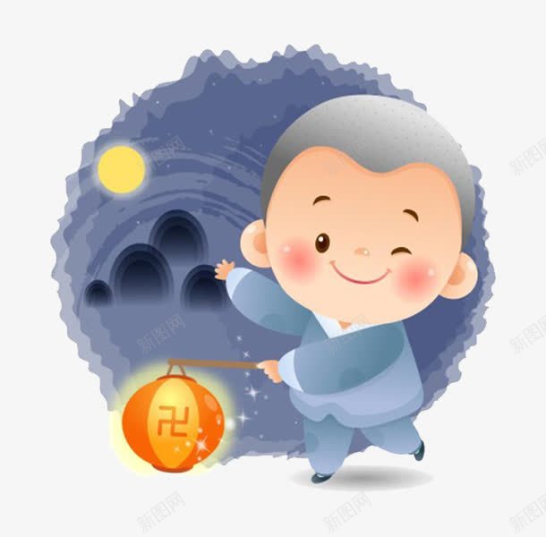 提灯笼的小孩png免抠素材_88icon https://88icon.com 卡通 卡通小孩 提灯笼 提灯笼的小孩