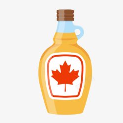 加拿大瓶装酒素材