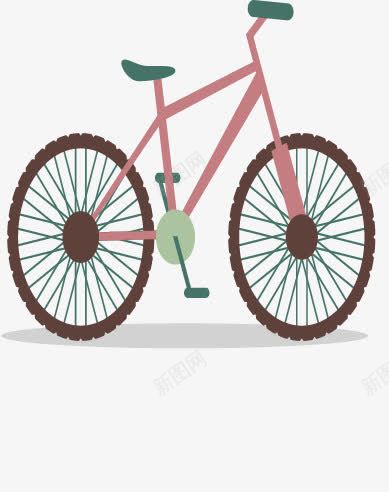 手绘自行车png免抠素材_88icon https://88icon.com 交通工具 共享单车 手绘自行车 生活工具 粉色自行车 自行车 骑行