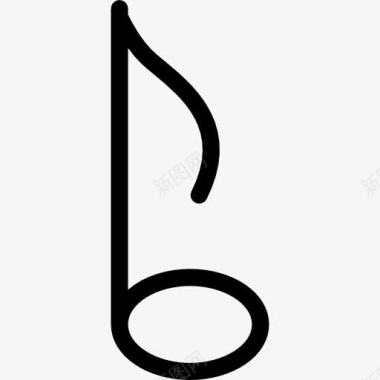 音乐符号点缀第八注意图标图标