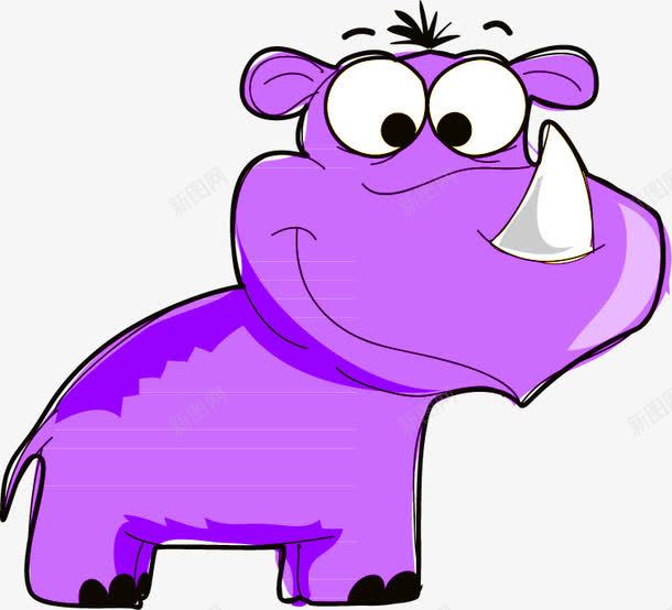 紫色独角兽png免抠素材_88icon https://88icon.com 一只 卡通 可爱 尾巴 手绘 独角兽 白色 紫色
