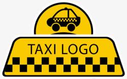 抽象出租车标志素材