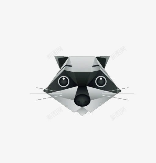 黑色几何猫头png免抠素材_88icon https://88icon.com 几何 动物头像 猫 黑色