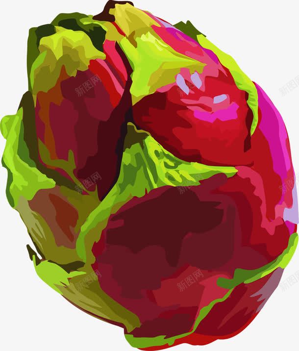 红色水彩火龙果水果png免抠素材_88icon https://88icon.com 水彩 水果 红色 龙果