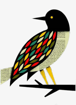 字母创意鸟素材