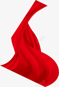 唯美惆怅的红巾素材