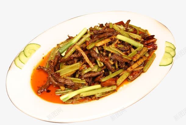 干煸牛肉丝png免抠素材_88icon https://88icon.com 盘子 美食 菜肴 配菜