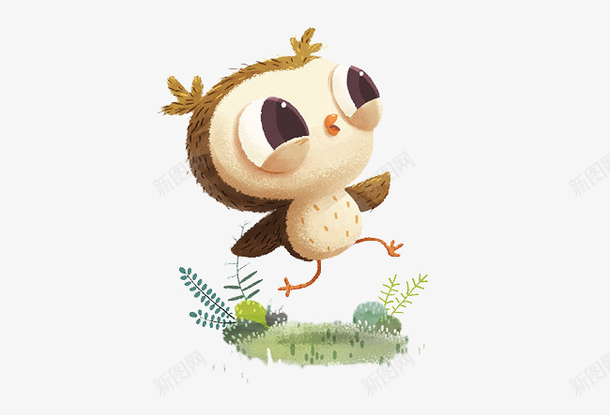 卡通猫头鹰儿童插画png免抠素材_88icon https://88icon.com 儿童 卡通 插画 猫头鹰 装饰画