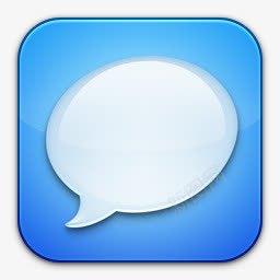 白色对话框iPhone质感圆角图标图标