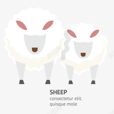 新西兰棉羊图标图标