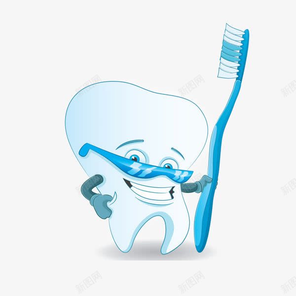 卡通牙齿小人png免抠素材_88icon https://88icon.com 健康 牙刷 牙齿保护