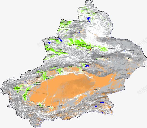 新疆卫星地图png免抠素材_88icon https://88icon.com 中国新疆 卫星地图 地图 新疆 新疆地图 新疆省地图