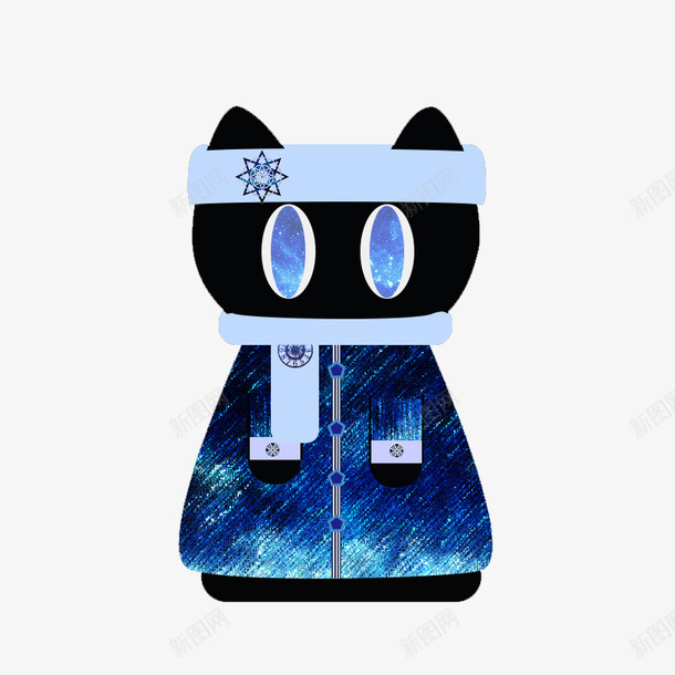 来自星空的猫png免抠素材_88icon https://88icon.com 卡通 星空 猫 黑猫