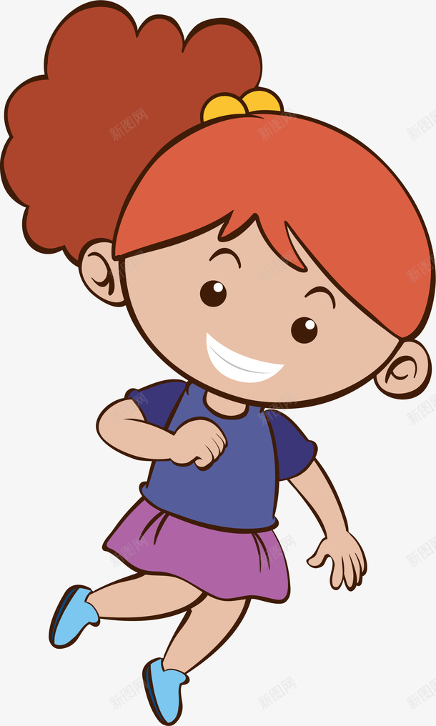 开心的小女孩儿童png免抠素材_88icon https://88icon.com 人物 儿童 卡通小孩 小女孩 开心快乐 矢量图案