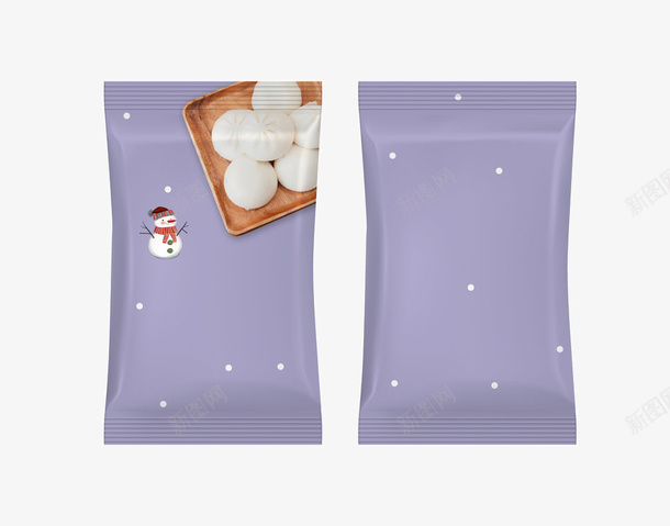 质感食物紫色包装袋png免抠素材_88icon https://88icon.com 写实 包装袋 实物 正反面 设计感 质感 食品包装袋 食物包装袋