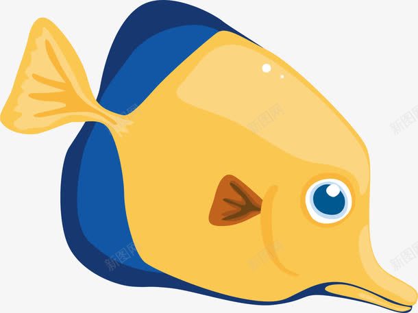 卡通小鱼png免抠素材_88icon https://88icon.com AI 卡通 可爱 手绘 海 海洋 线条 鱼 黄色