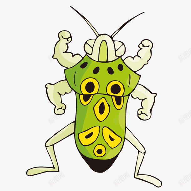 有力气的虫子png免抠素材_88icon https://88icon.com 力气 卡通的 强壮的 虫子