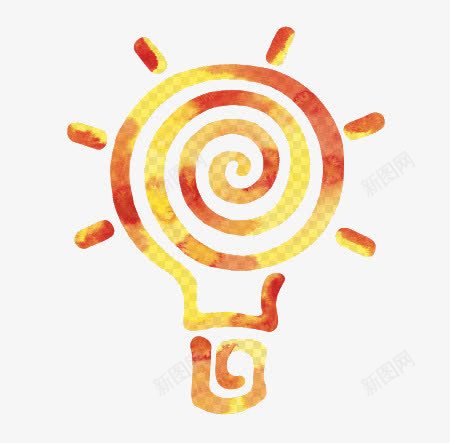 创意电灯泡png免抠素材_88icon https://88icon.com 创意电灯泡 发光的电灯泡 彩绘 装饰