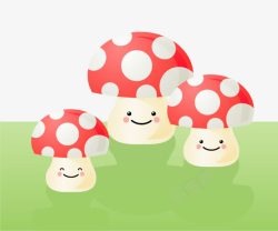 可爱的红蘑菇素材