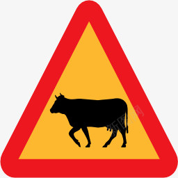 免抠牛象形图路迹象警告牛symbolsicons图标图标