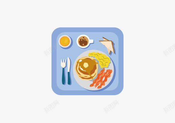 手绘饭盒png免抠素材_88icon https://88icon.com 刀叉 手绘 饭盒 饭菜