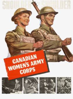 二战海报男女军人素材