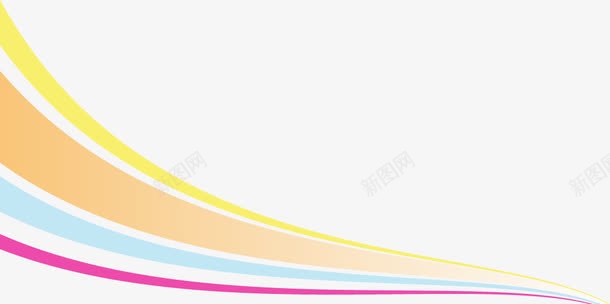 抽象彩色线条png免抠素材_88icon https://88icon.com 彩色 抽象 线条