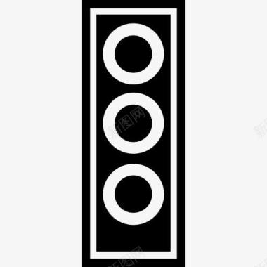车灯交通灯的轮廓变图标图标