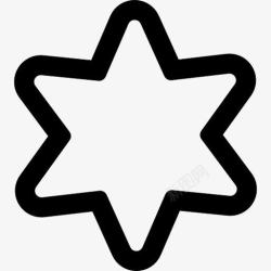 最喜欢的概述星六点轮廓图标高清图片