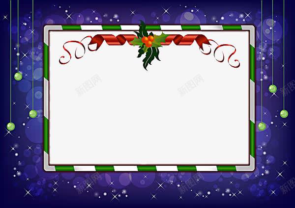 圣诞节手绘节日星空背景png免抠素材_88icon https://88icon.com 丝带 叶子 圣诞玻璃贴 圣诞节 星空 节日 边框