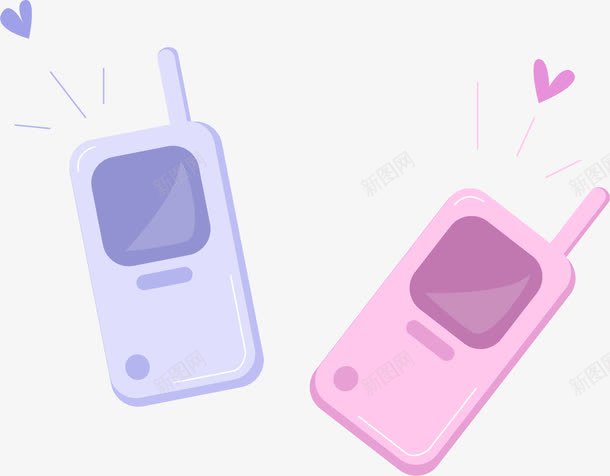 彩色手机png免抠素材_88icon https://88icon.com png图形 png装饰 手机 爱惜 粉色 紫色 装饰