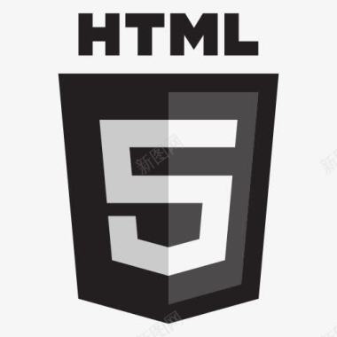 HTML5语言黑色logo图标图标