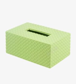 绿色花纹有盖纸巾盒素材
